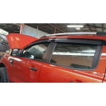 กันสาด สี ดำคาร์บอน เคฟล่าร์ Carbon Kevlar wildtrack ตัวอักษร Ranger หยอดแดง ฟอร์ด เรนเจอร์ All New Ford Ranger 2012 V.5